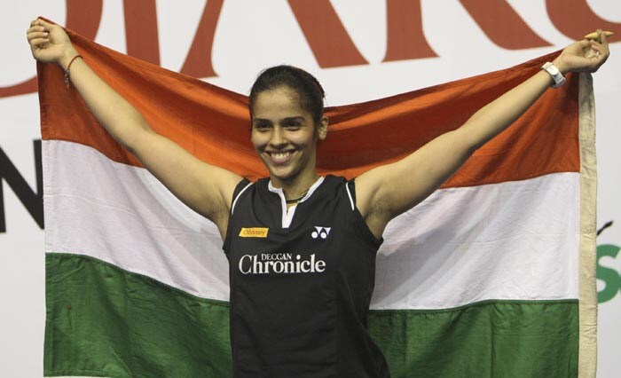 Ace Indian shuttler Saina Nehwal created history by winning her third Super series title when she won the final of the Indonesian Open Super series tournament.