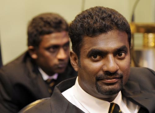 Muttiah Muralitharan listens during a religious ceremony in Colombo before leaving for England to play in the ICC Twenty20 World Cup. (AFP Photo) Sri Lankans leave for T20 WC