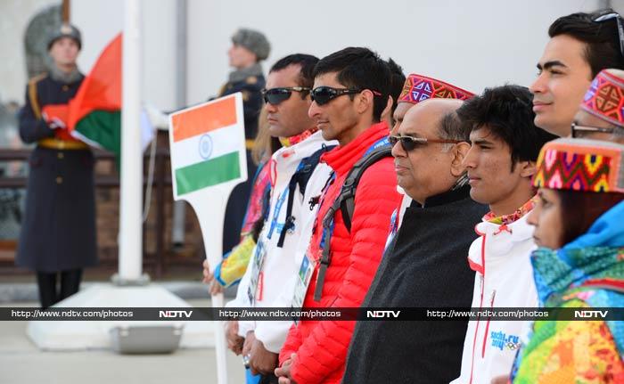 Keshavan later told NDTV that to hear the national anthem play in the Games Village was a special feeling.