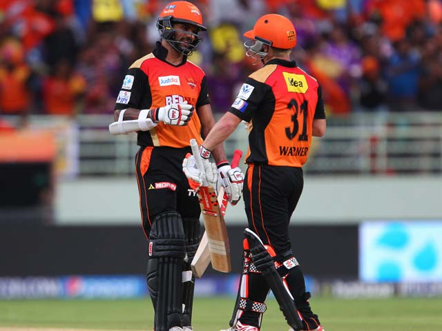 IPL 2015: Warner, Dhawan Star as Hyderabad Beat Kolkata in Rain-Curtailed Match