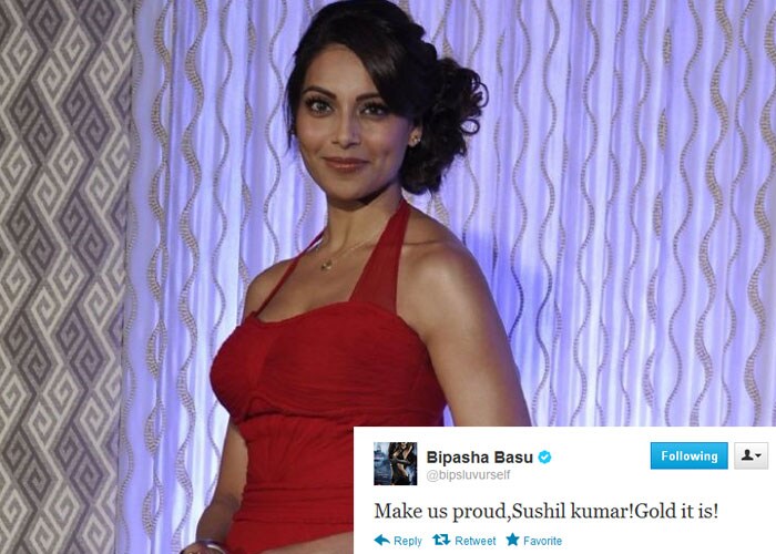 <b>Bipasha Basu</b>: Make us proud,Sushil kumar!Gold it is!