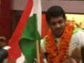 A rousing welcome for Sushil Kumar