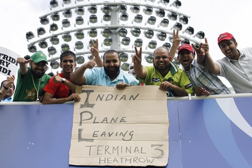 Pakistani fans express themselves before the ICC World Twenty20 final against Sri Lanka at Lord's. (AFP Photo) WT20 Final: PAK vs SL