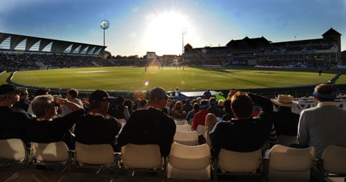 England take on South Africa during the ICC World Twenty20 match at Trent Bridge in Nottingham. (AFP Photo) WT20: ENG vs SA