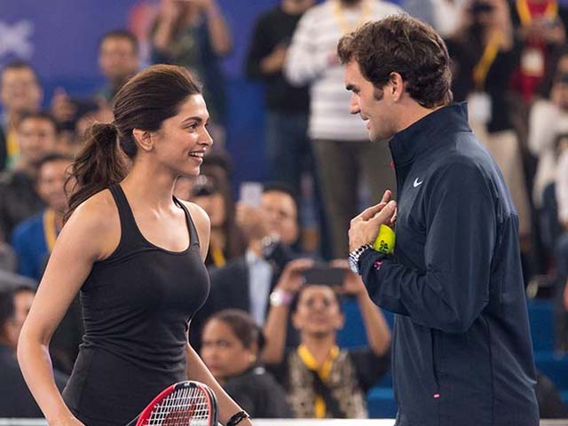 Photo : Deepika Padukone, Roger Federer Sizzle in New Delhi