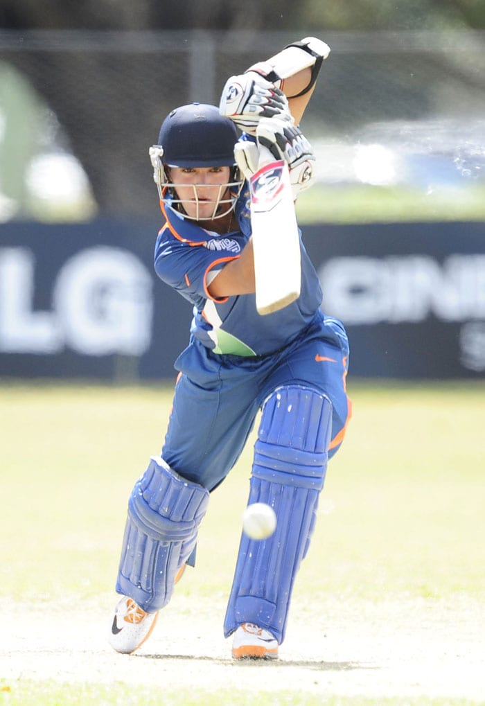 After Smit Patel departed, Vijay Zol was left with the tail-enders. Vikas Mishra and Kamal Passi both got ducks while Ravikant Singh got a mere 3 and Zol was left with no option. India finished with a paltry 204 and did not even bat out their stipulated 50 overs, all out in just 45.1. (Photo by Ian Hitchcock-ICC/Getty Images) Under-19 World Cup: India beat PNG, face Pakistan in quarter-final