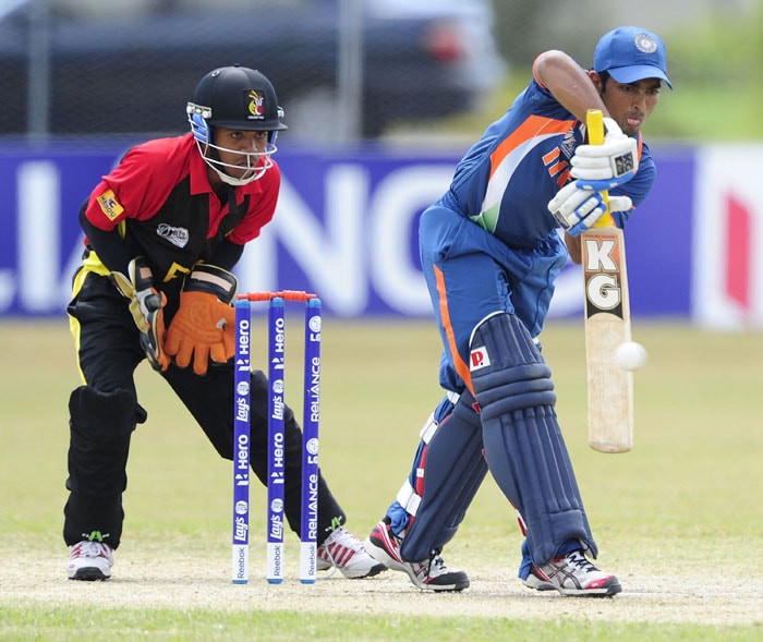 India colts beat Papua New Guinea in a low-scoring affair by 107 runs to win their last Group match and thus book a place in the quarter-final at the under-19 World Cup in Australia. They square up with arch-rivals Pakistan in the quarters. (Photo by Ian Hitchcock-ICC/Getty Images) Under-19 World Cup: India beat PNG, face Pakistan in quarter-final