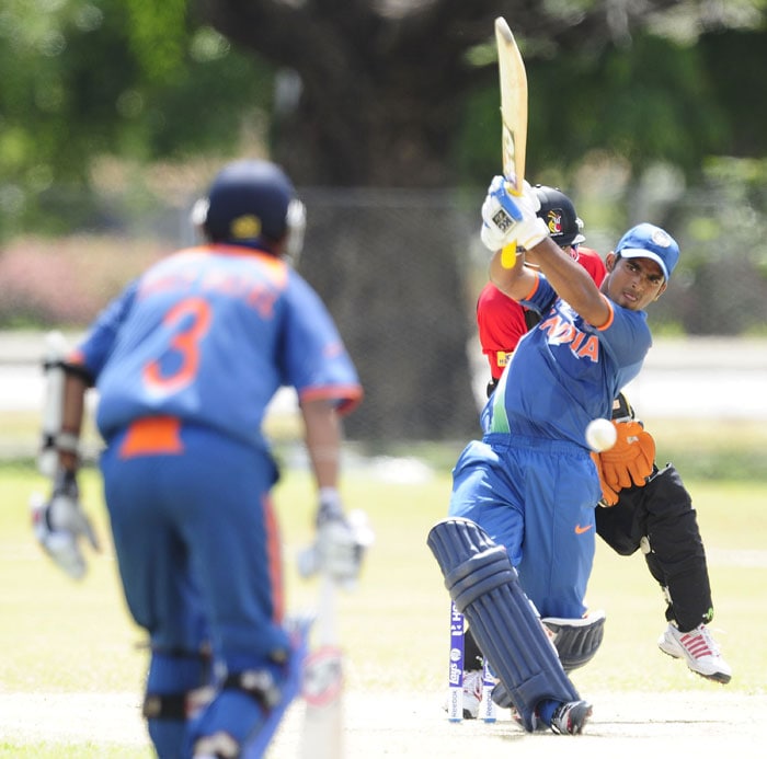 Chopra too left soon and India were left reeling at 98/5 at one stage. Vijay Zol then added 82 for the sixth wicket with wicketkeeper-batsman Smit Patel to ensure that India did not go down badly. Zol got 72 off 95 balls.
(Photo by Ian Hitchcock-ICC/Getty Images) Under-19 World Cup: India beat PNG, face Pakistan in quarter-final