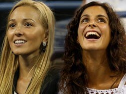 Battle of girlfriends: Its Jelena vs Xisca at US Open!