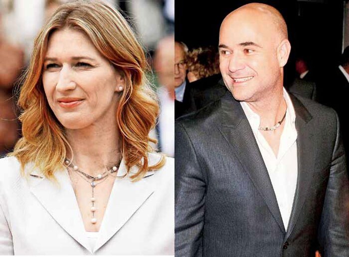 Two of the greatest players to have stepped on the tennis court - Steffi Graf and Andre Agassi tied the knot in 2001. They have two children - Jaden Gil and Jaz Elle. (Photo courtesy: <a href="http://mid-day.com">www.Mid-Day.com</a>)