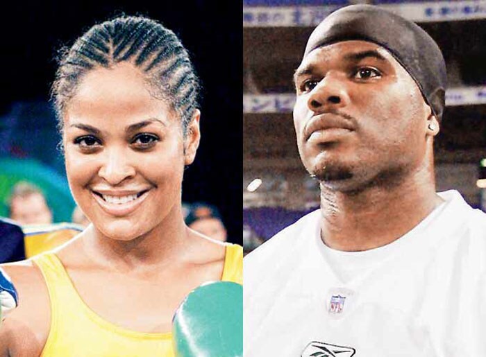 Former NFL ace Curtis Conway and former women's boxing champ Laila Ali got married in 2007. (Photo courtesy: <a href="http://mid-day.com">www.Mid-Day.com</a>)