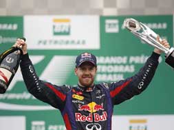 Vettel leads Red Bull celebrations at Interlagos
