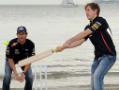 A day of cricket for Vettel, Webber