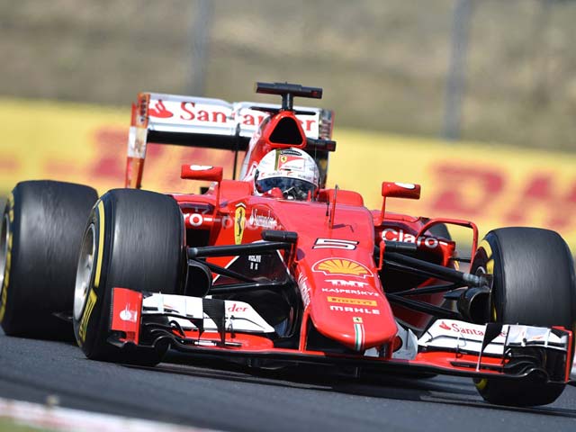 Photo : Sebastian Vettel Wins Maiden Hungarian Grand Prix