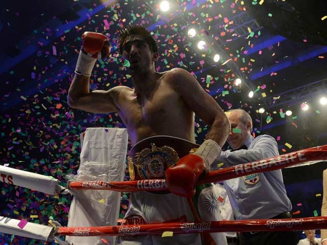Photo : विजेंदर सिंह ने रचा इतिहास, WBO एशिया पैसिफिक खिताब किया अपने नाम