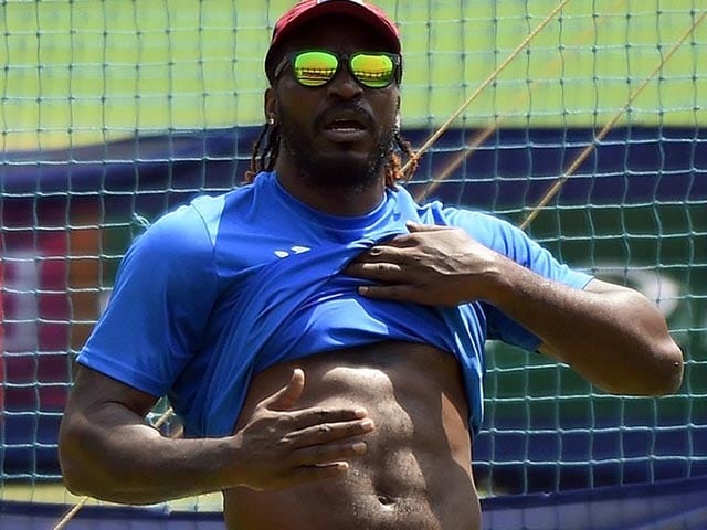 Photo : Chris Gayle 'Packs' a Punch Ahead of Crucial Semifinals vs India