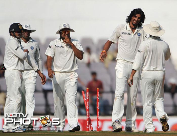 <b>Seventh heaven:</b>Ishant Sharma did not play in the first two test matches. With Zaheer Khan not playing the final match, the lanky Delhi fast bowler got his chance and found a great way to deliver. With figures of 7/58 in the match, he was the chief destructor. The last time New Zealand toured India