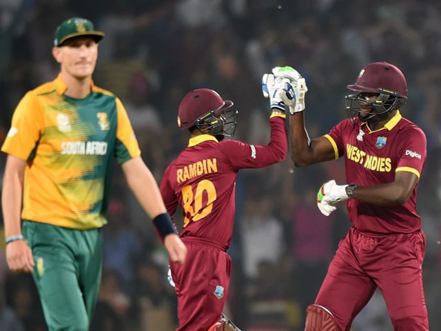 Photo : World T20: West Indies Beat South Africa To Seal Spot in Semi-Finals