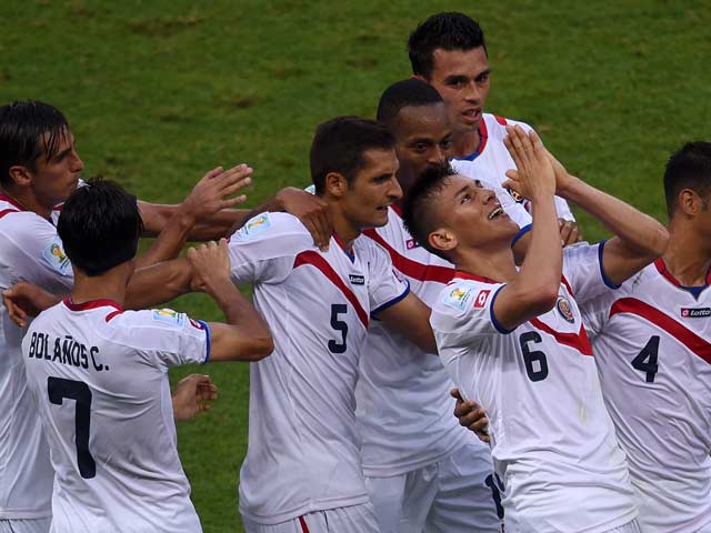 Photo : FIFA World Cup 2014: Costa Rica Stun Uruguay 3-1