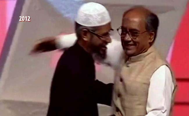 Video With Cleric Zakir Naik Brings New Controversy For Digvijaya Singh