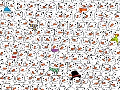 Can You Spot the Panda Among the Snowmen? It's Driving Everyone Crazy