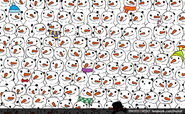 Can You Spot the Panda Among the Snowmen? It's Driving Everyone Crazy