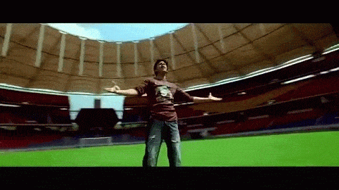 shahrukh khan song where hes in a stadium