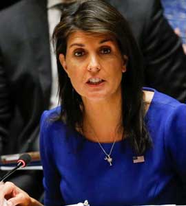 US 'Locked And Loaded' If Syria Uses 'This Poison Gas Again': Nikki Haley