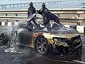 मुंबई में बांद्रा-वर्ली सी लिंक पर ऑडी कार में आग, यात्री बचाए गए