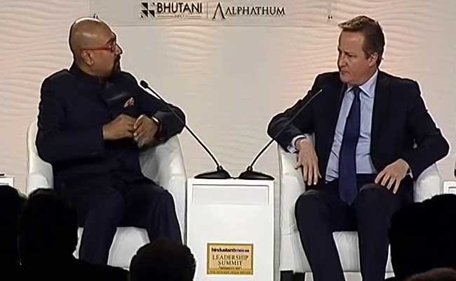 भारत के लिए जरूरी है कि डिजिटल अर्थव्यवस्था बने : ब्रिटेन के पूर्व प्रधानमंत्री कैमरन