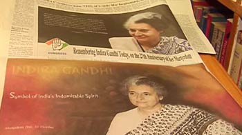 Govt spends crores on ads for Indira Gandhi