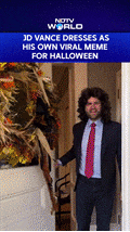 JD Vance | US Vice President JD Vance Dresses As His Own Viral Meme For  Halloween