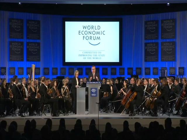 Valery Gergiev with Mariinsky Orchestra at WEF 2014