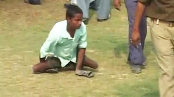 Physically challenged forced to crawl to Mayawati inauguration