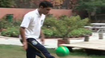Video : From stone pelter to soccer player