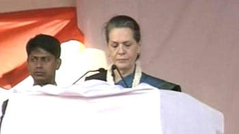 Video : Sonia Gandhi's first public speech after surgery