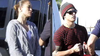 JLo gets cosy with new beau