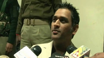 Dhoni on Sehwag's double century