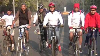 150 cyclists hit the road to celebrate Delhi's century