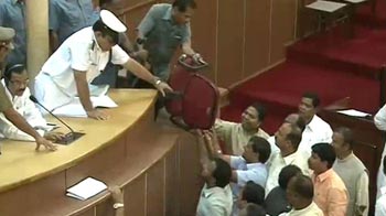 Chaos in Odisha Assembly over farmer suicides and drought situation Chaos in Odisha Assembly over farmer suicides and drought situation
