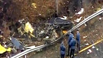 Plane bursts into flames on New Jersey highway