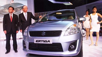 Video : Auto Expo: Maruti unveils the Ertiga and Mahindra's Green plans