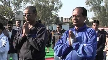 Bending for a record: Mass surya namaskar in Madhya Pradesh
