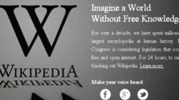 Wikipedia blackout in protest today