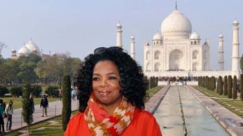 Oprah visits the Taj