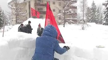 NDTV at Davos 'Occupy' protest