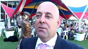 Darren Lehmann bronzed at the Adelaide Oval