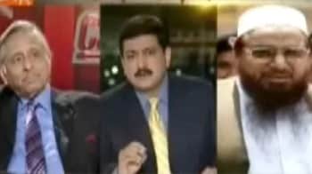 Congress MP Mani Shankar Aiyar confronts Hafiz Saeed on Pak TV show