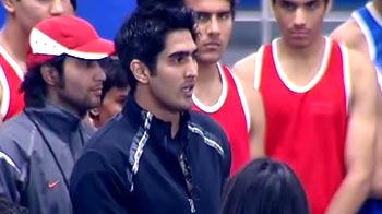 Vijender's fitness pathshala at Marks For Sports campaign
