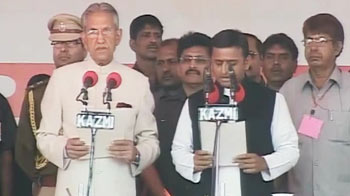 Akhilesh Yadav sworn in as UP Chief Minister